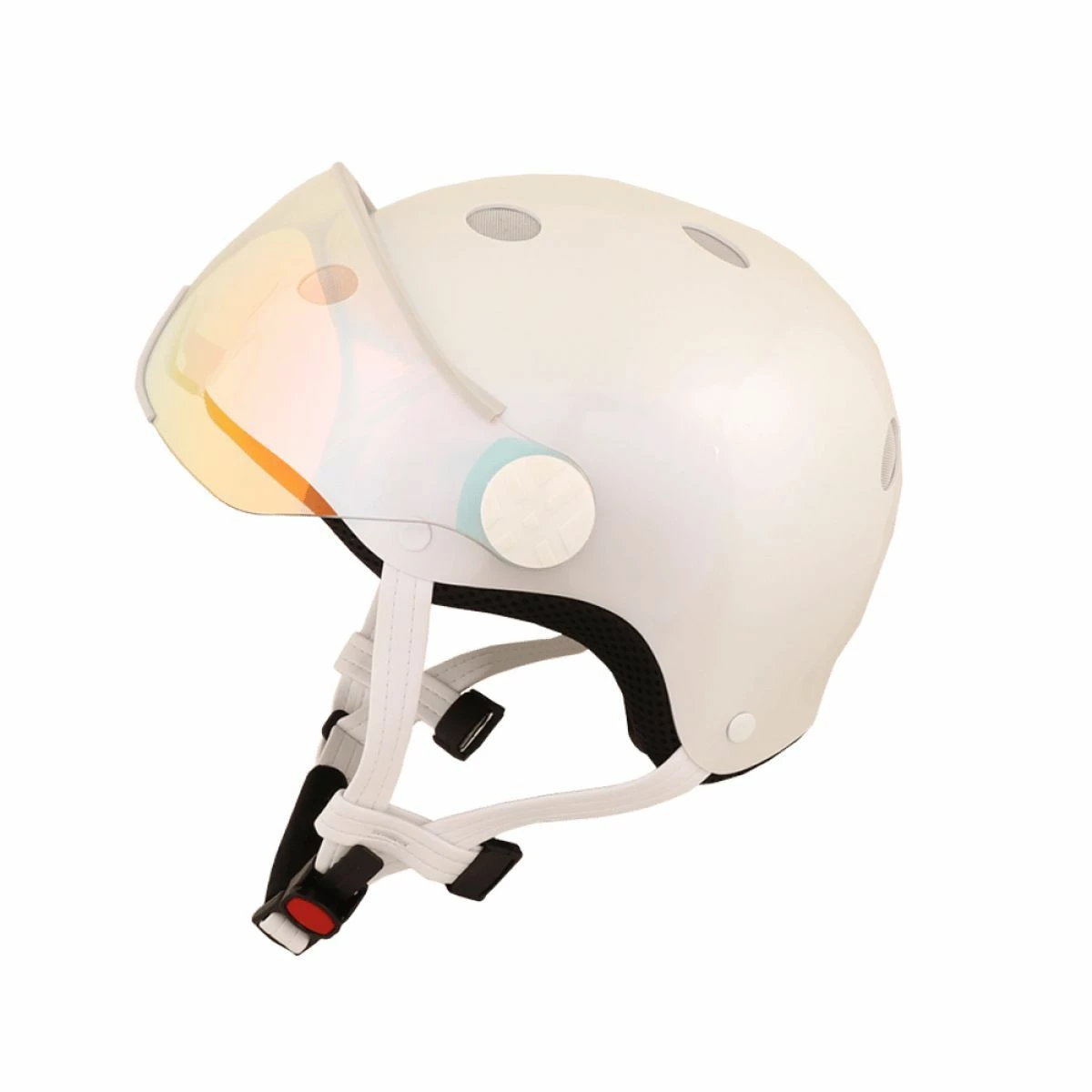 Diezz Casque City Color Visière Blanc 7 Diezz Casque City Color Visière Blanc – Image 5