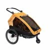 XLC Remorque Enfant Duo S 20" Gris/orange -Le Marché du Vélo Soldes Magasin 3092000705 xlc remorque enfant duo s 20 gris orange 2x