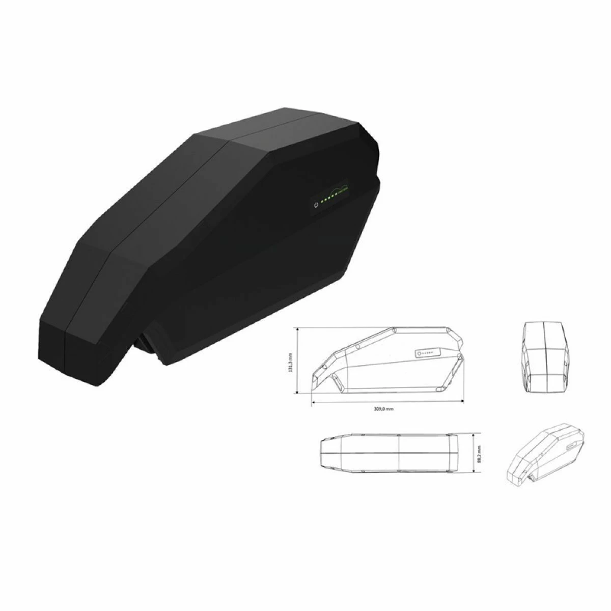 E-Bike Vision Batterie Bosch 624Wh 36V/17.1Ah 3 E-Bike Vision Batterie Bosch 624Wh 36V/17.1Ah