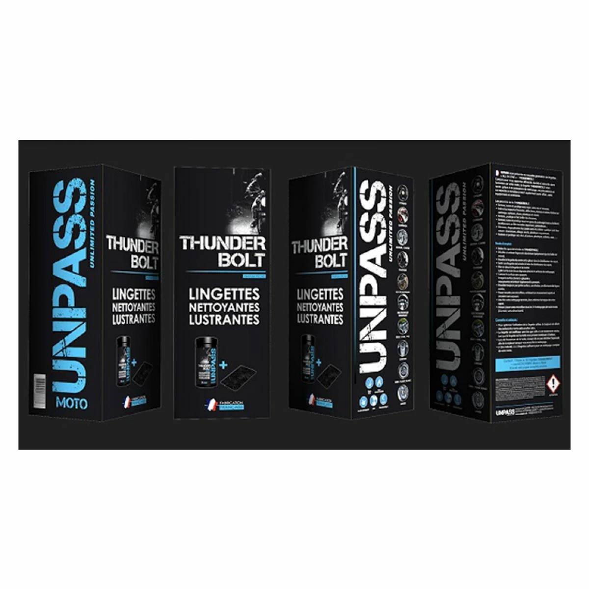 UNPASS Kit 35 Lingettes + Micofibre 3 UNPASS Kit 35 Lingettes + Micofibre