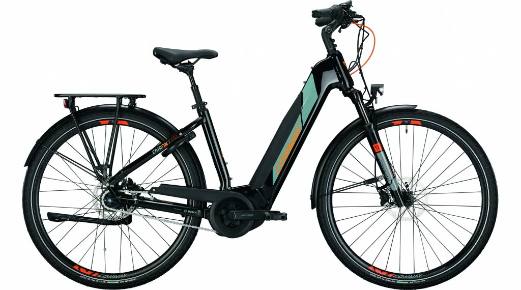 Conway Cairon T 170 500 28" Vélo De Trekking électrique M Noir/gris Orange Mod. 2021 3 Conway Cairon T 170 500 28" Vélo De Trekking électrique M Noir/gris Orange Mod. 2021
