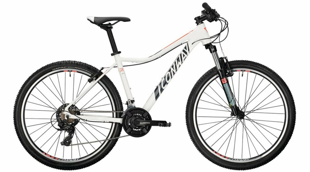 Conway Avec 3 27.5" VTT Vélo Femmes Blanc/coral Mod. 2021 3 Conway Avec 3 27.5" VTT Vélo Femmes Blanc/coral Mod. 2021