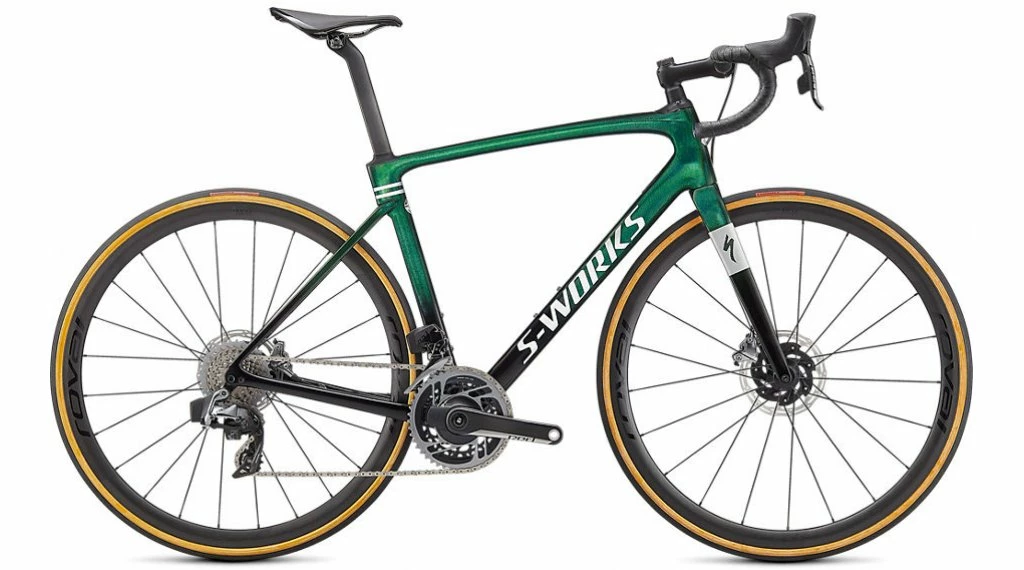Specialized S-Works Roubaix Sram Red ETap AXS 28" Vélo De Course Vélo Gr. 49cm Gloss Vert Tint/spectraflair/satin Flake Argent Mod. 2021 3 Specialized S-Works Roubaix Sram Red ETap AXS 28" Vélo De Course Vélo Gr. 49cm Gloss Vert Tint/spectraflair/satin Flake Argent Mod. 2021